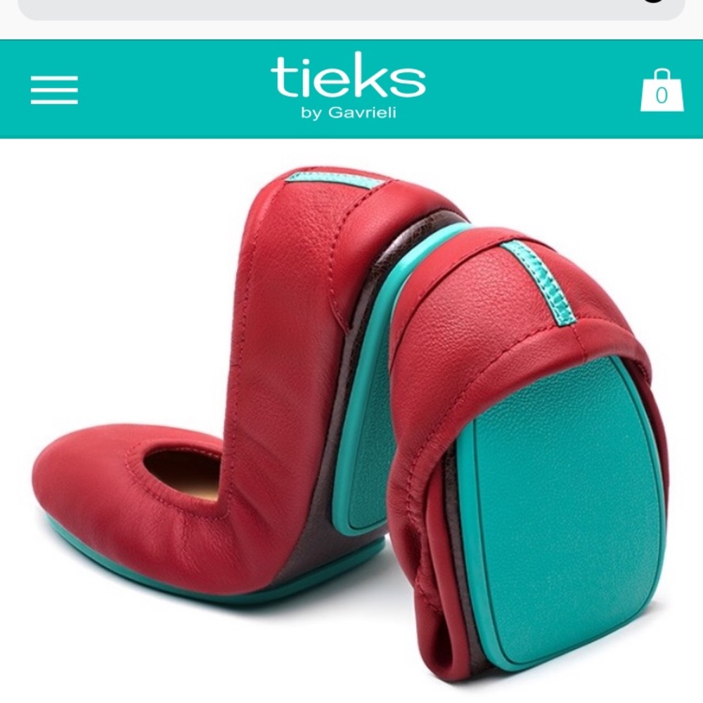 Cardinal Red Leather Tieks Size 8